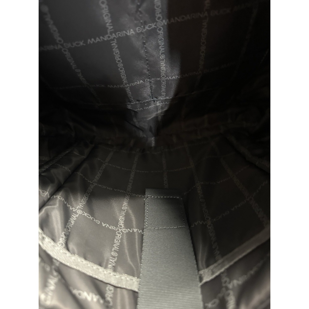 Mandarina Duck Backpack Tote Bag Gray Convertible Nylon Laptop Travel Work Bag - Picture 9 of 9
